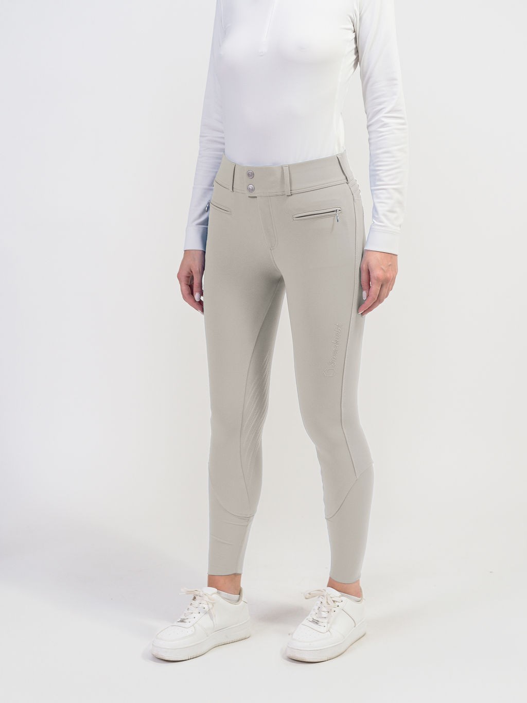 Ridershouse: Samshield Rijbroek Clara Knee Grip - Beige Tone on tone Ridershouse: Samshield Rijbroek Clara Knee Grip - Beige Tone on tone