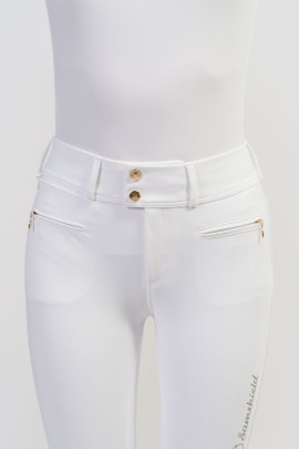 Ridershouse: Samshield Rijbroek Clara Knee Grip - white champagne