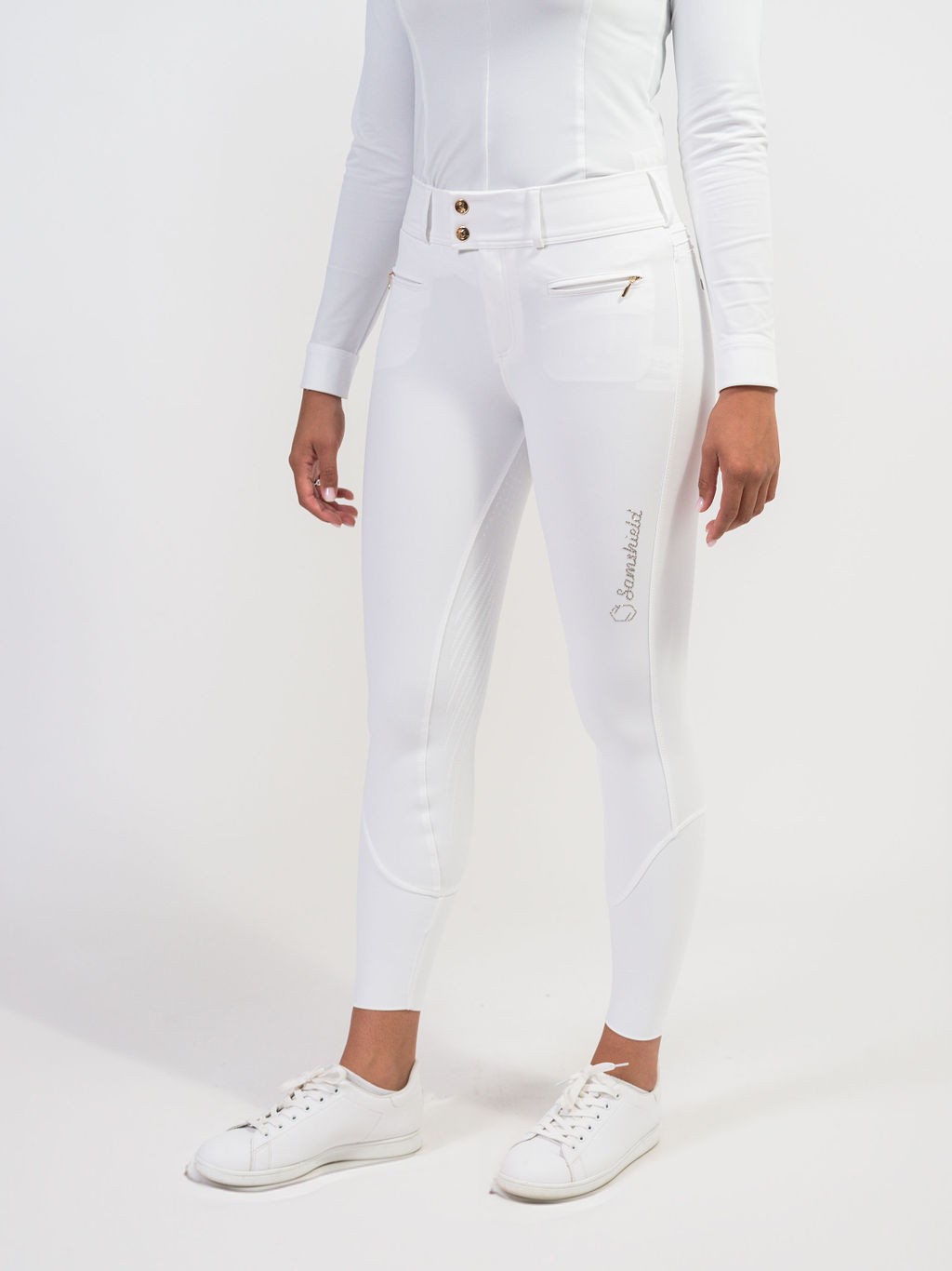 Ridershouse: Samshield Rijbroek Clara full Grip - white champagne Ridershouse: Samshield Rijbroek Clara full Grip - white champagne