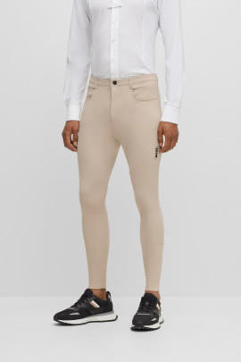 BOSS EQUESTRIAN Mannen Rijbroek Knie Grip James Beige - Ridershouse.com