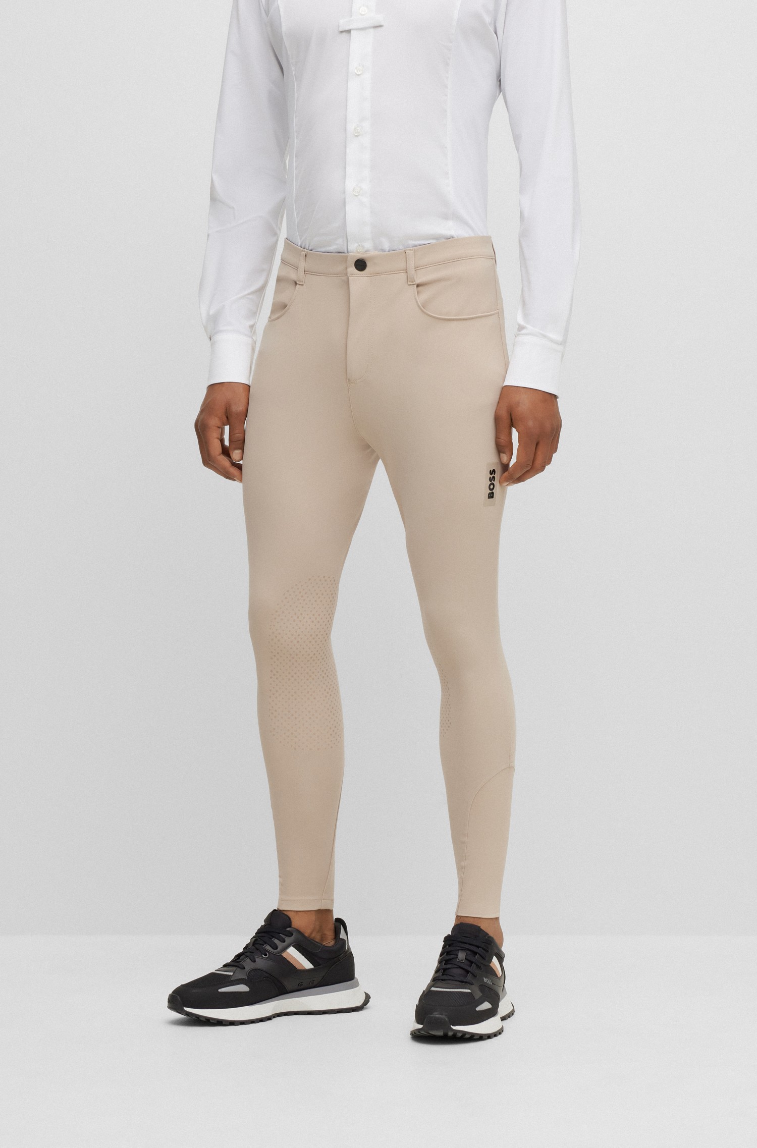 BOSS EQUESTRIAN Mannen Rijbroek Knie Grip James Beige - Ridershouse.com BOSS EQUESTRIAN Mannen Rijbroek Knie Grip James Beige - Ridershouse.com