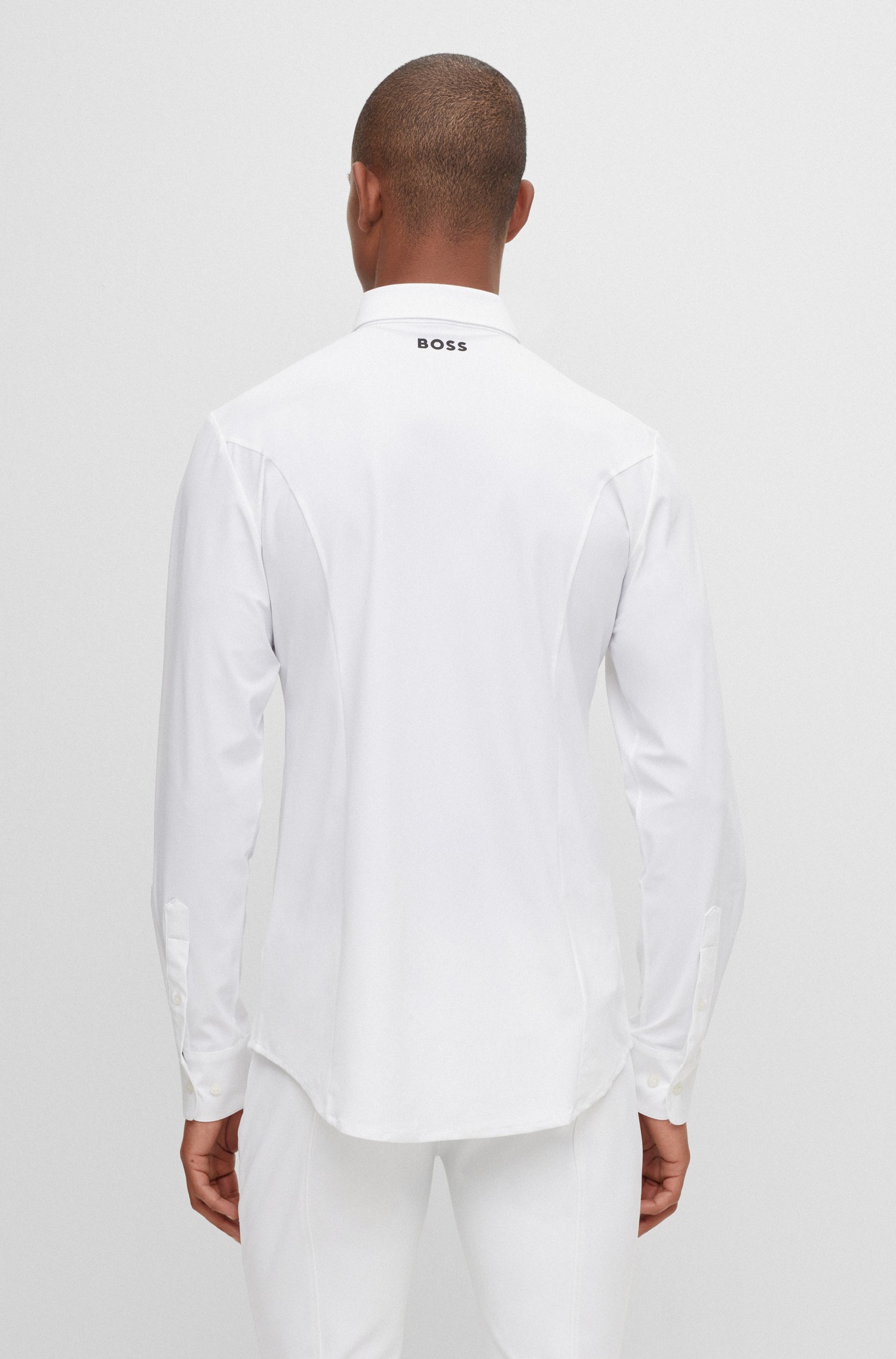 BOSS EQUESTRIAN Heren Wedstrijdshirt Norman White - Ridershouse.com BOSS EQUESTRIAN Heren Wedstrijdshirt Norman White - Ridershouse.com