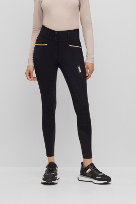 BOSS EQUESTRIAN Women's Breeches Full Grip Hailey Black - Ridershouse.com