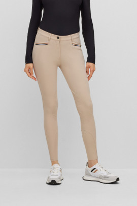 BOSS EQUESTRIAN Women's Breeches Knee Grip Hazel Beige - Ridershouse.com