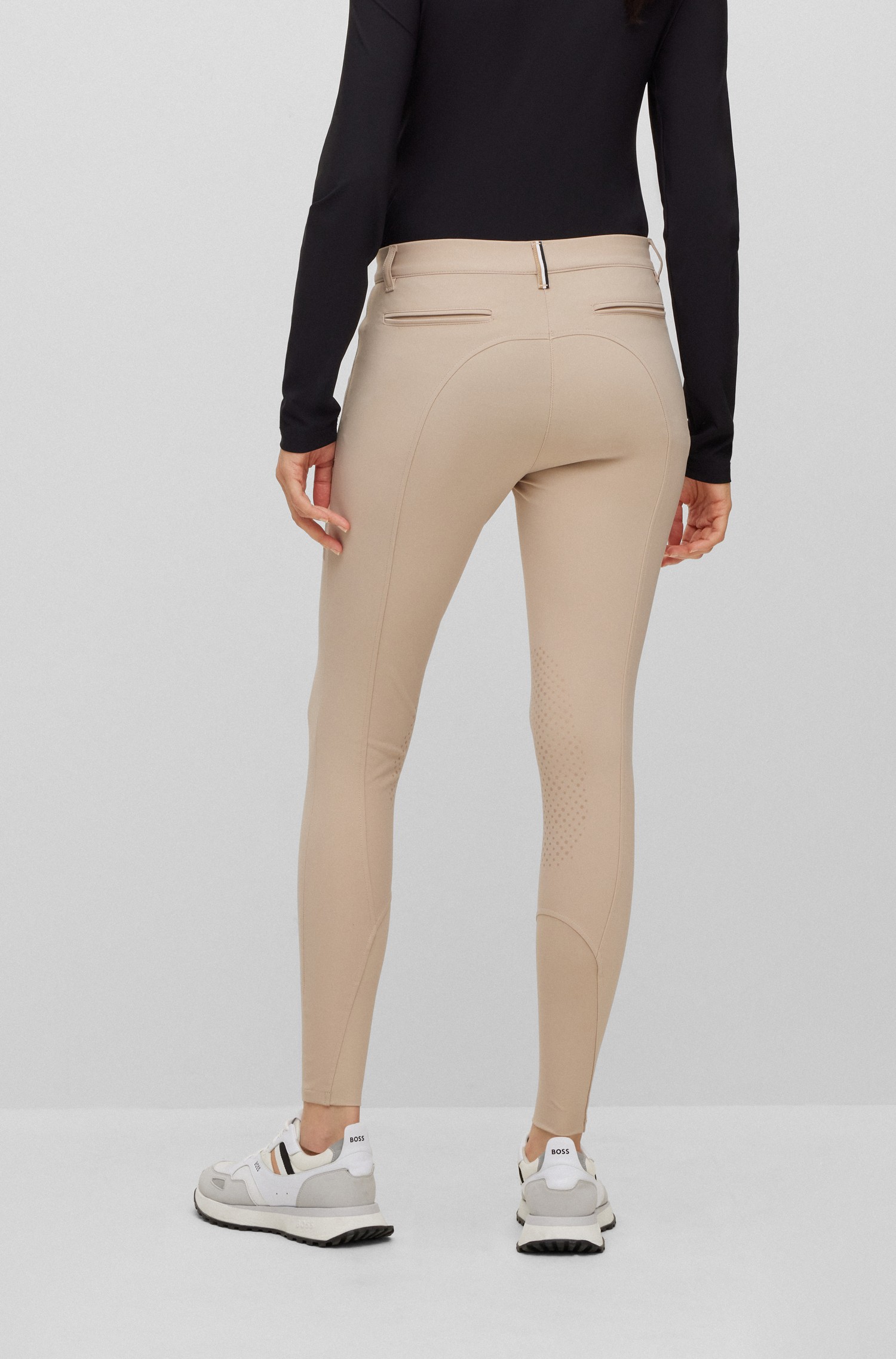 BOSS EQUESTRIAN Dames Rijbroek Knie Grip Hazel Beige - Ridershouse.com BOSS EQUESTRIAN Dames Rijbroek Knie Grip Hazel Beige - Ridershouse.com