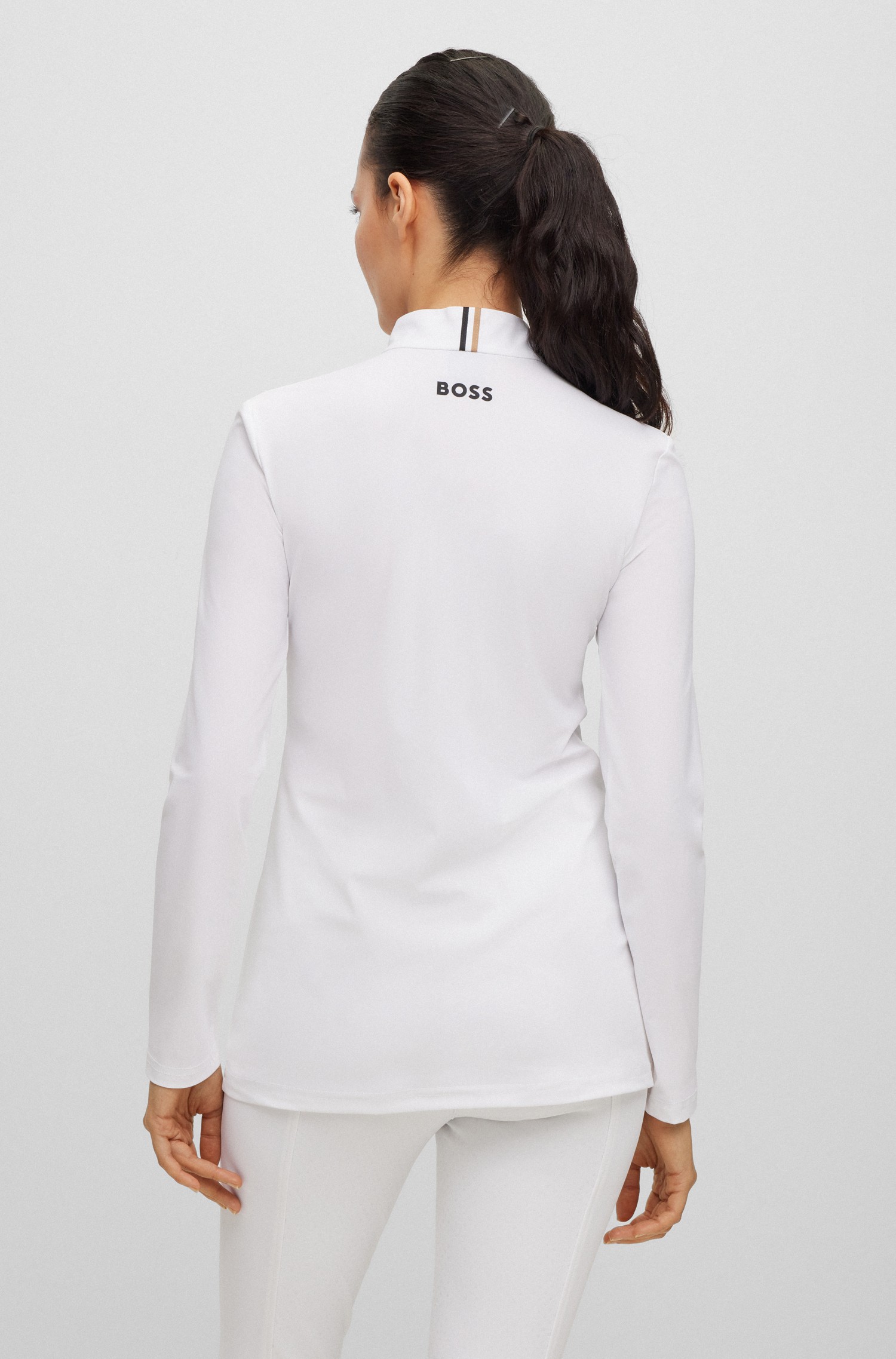 BOSS EQUESTRIAN Dames Signature Stripe Wedstrijd Shirt Evy - Ridershouse.com BOSS EQUESTRIAN Dames Signature Stripe Wedstrijd Shirt Evy - Ridershouse.com
