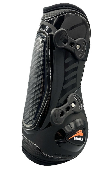 Ridershouse: eQuick eCarbon Shock Peesbeschermers - kleur zwart Ridershouse: eQuick eCarbon Shock Peesbeschermers - kleur zwart