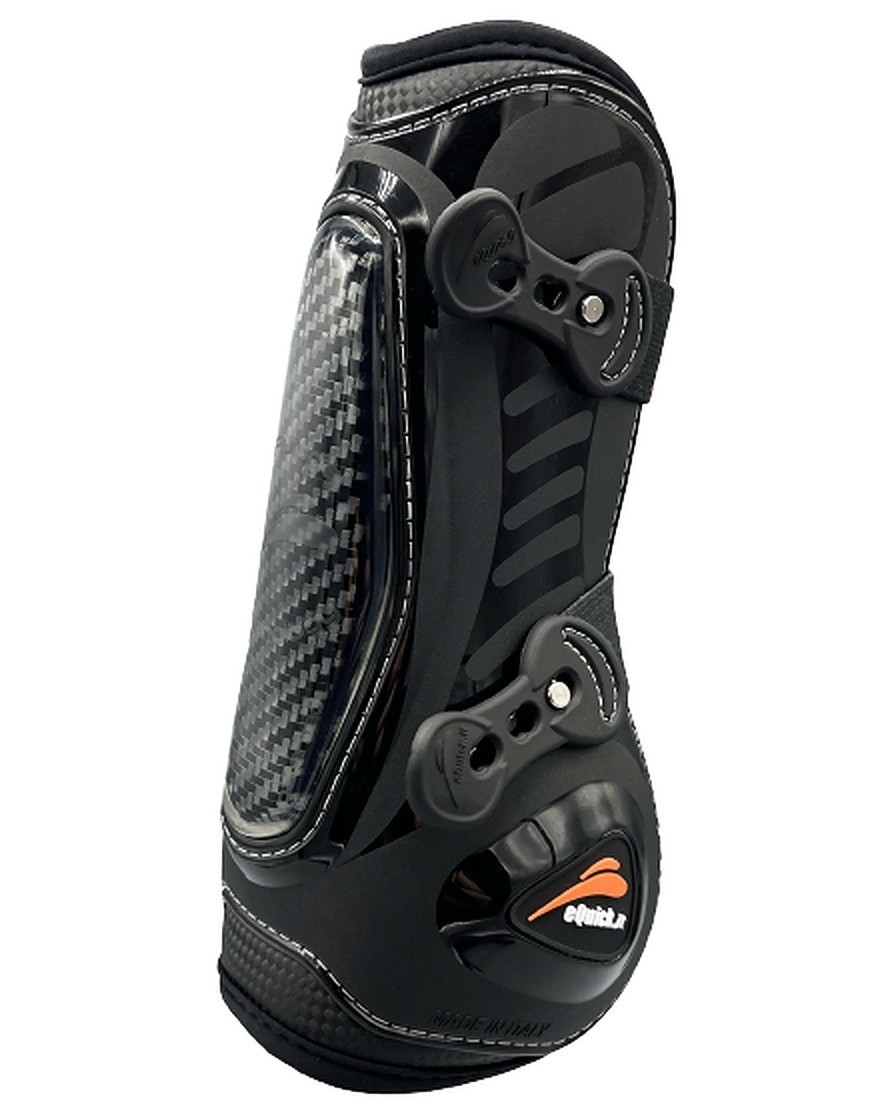 Ridershouse: eQuick eCarbon Shock Peesbeschermers - kleur zwart Ridershouse: eQuick eCarbon Shock Peesbeschermers - kleur zwart