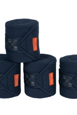 Ridershouse:  Eskadron Platinum Edition Bandages Fleece kleur blauw - full