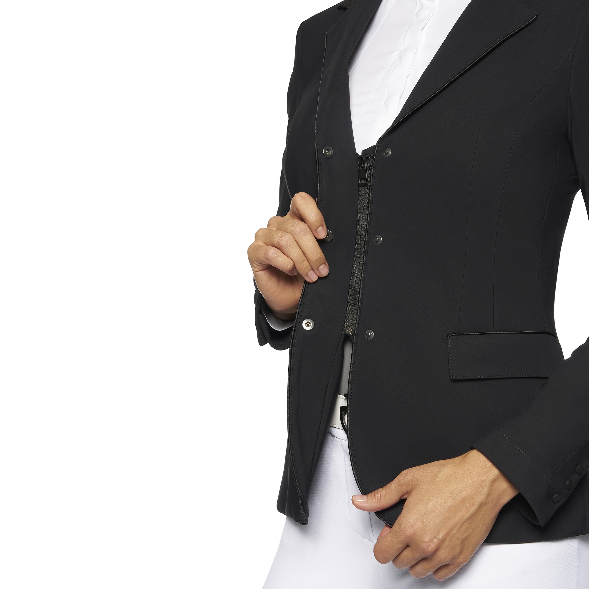 Ridershouse: GP Zip Wedstrijd Jasje Zwart Cavalleria Toscana in de kleur zwart Ridershouse: GP Zip Wedstrijd Jasje Zwart Cavalleria Toscana in de kleur zwart