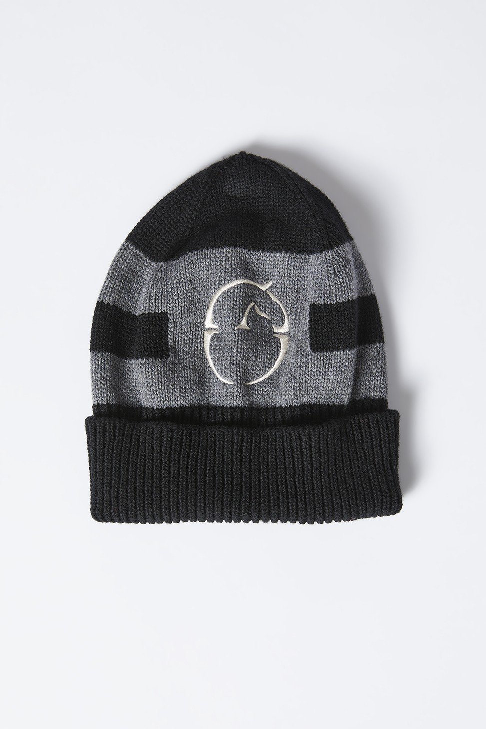 Ridershouse: Ofena beanie in de kleur zwart/grijs - ideaal voor de koude dagen