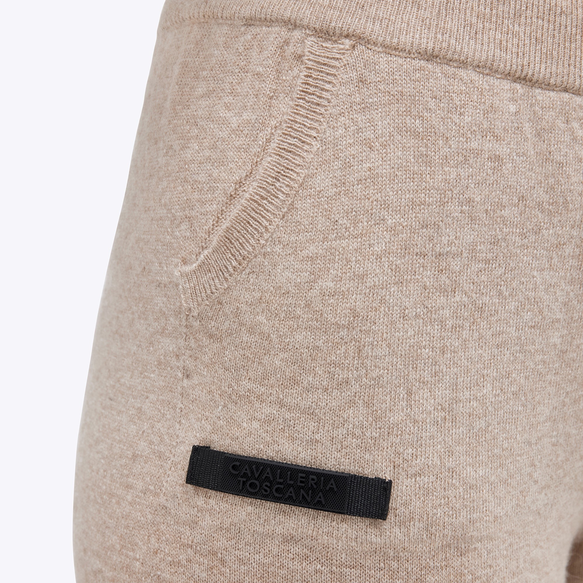 Cavalleria Toscana Label Cashmere Blend Joggers Beige/Sand, Heerijk voor een huispak