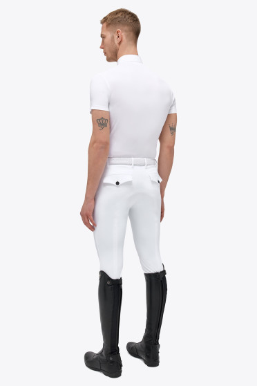 Ridershouse: Cavalleria Toscana S/S Zip Competition Polo With Pocket wit Ridershouse: Cavalleria Toscana S/S Zip Competition Polo With Pocket wit