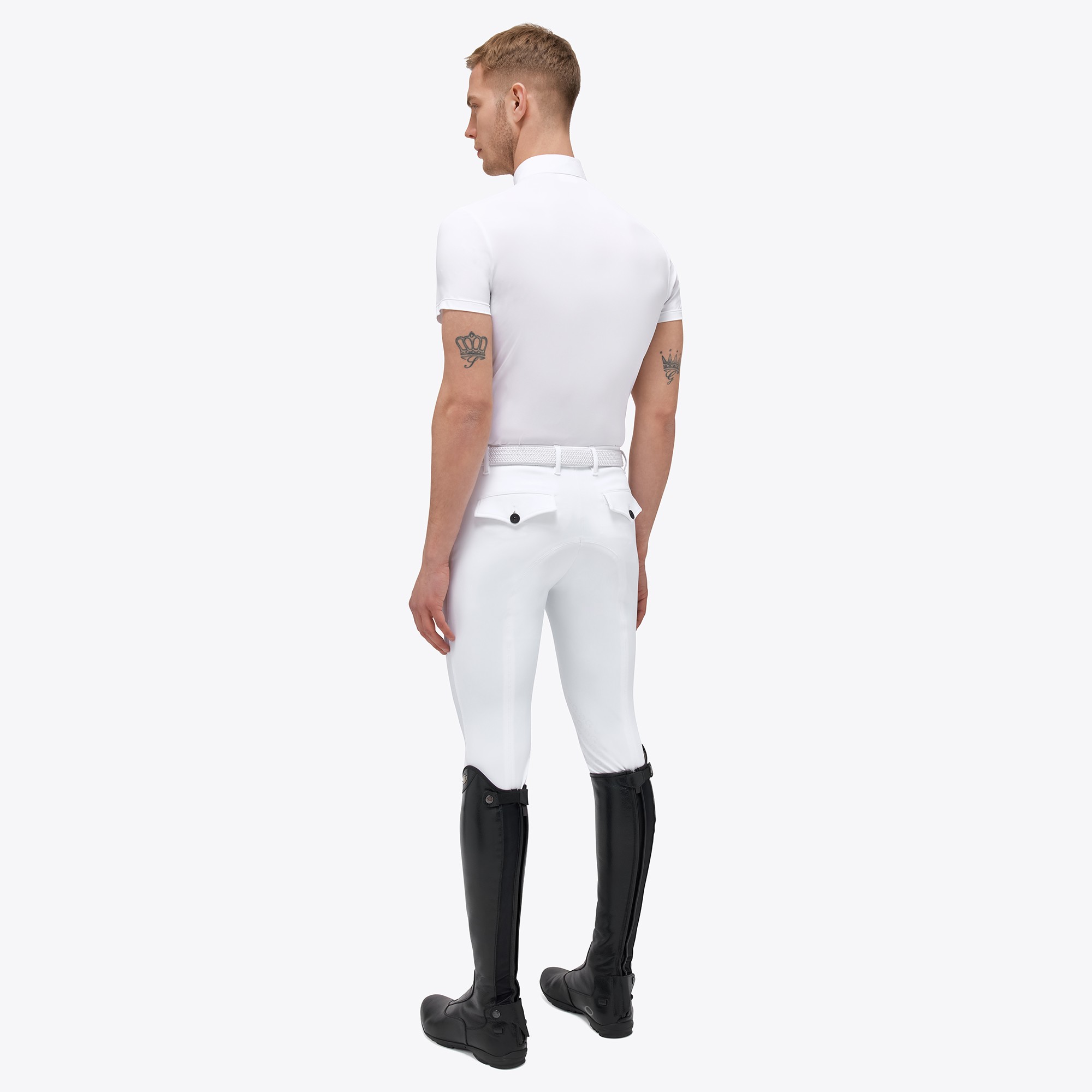 Ridershouse: Cavalleria Toscana S/S Zip Competition Polo With Pocket wit Ridershouse: Cavalleria Toscana S/S Zip Competition Polo With Pocket wit