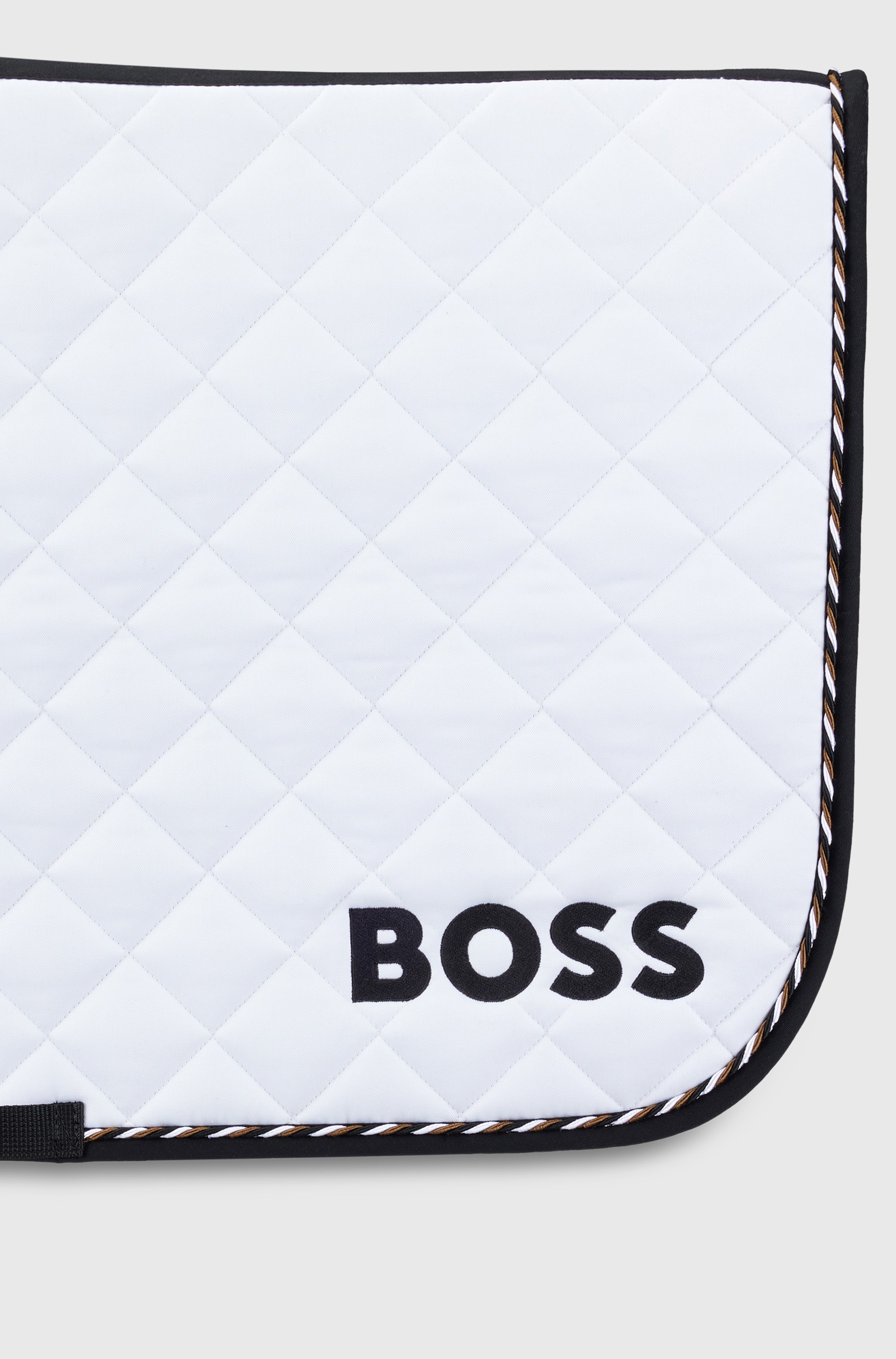 Ridershouse:BOSS EQUESTRIAN Jumping Saddle Pad Signature - color White Ridershouse:BOSS EQUESTRIAN Jumping Saddle Pad Signature - color White