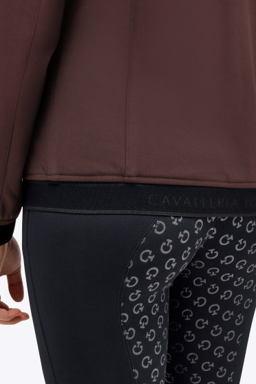 Cavalleria Toscana Dames Jersey En Velvet Hooded Full Zip Softshell Jas Cavalleria Toscana Dames Jersey En Velvet Hooded Full Zip Softshell Jas