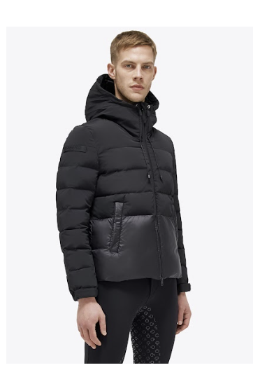 Ridershouse: Cavalleria Toscana Heren Jas Hooded Nylon Puffer kleur Zwart Ridershouse: Cavalleria Toscana Heren Jas Hooded Nylon Puffer kleur Zwart