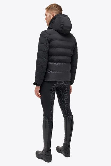 Ridershouse: Cavalleria Toscana Heren Jas Hooded Nylon Puffer kleur Zwart Ridershouse: Cavalleria Toscana Heren Jas Hooded Nylon Puffer kleur Zwart