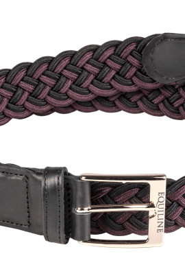 Ridershouse: Equiline Elastic Belt Camirac - in the color black with bordeaux