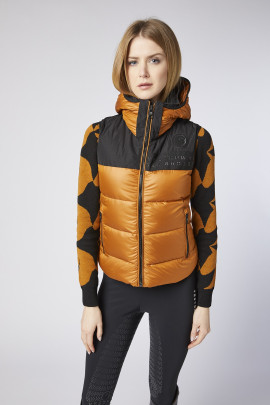 Ridershouse: Vestrum Women's Morgex Padded Down Vest - color Turmeric