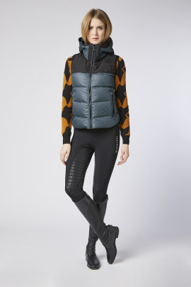 Ridershouse: Vestrum Dames Morgex Bodywarmer - in de kleur slate green