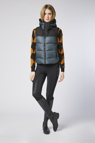 Ridershouse: Vestrum Dames Morgex Bodywarmer - in de kleur slate green