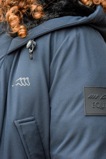 Ridershouse: Equiline Women's Winter Jacket Cadoc - in de kleur Navy Blue Ridershouse: Equiline Women's Winter Jacket Cadoc - in de kleur Navy Blue