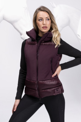Ridershouse: Pikeur Quilt Waistcoat "Selection" - in the color mulberry