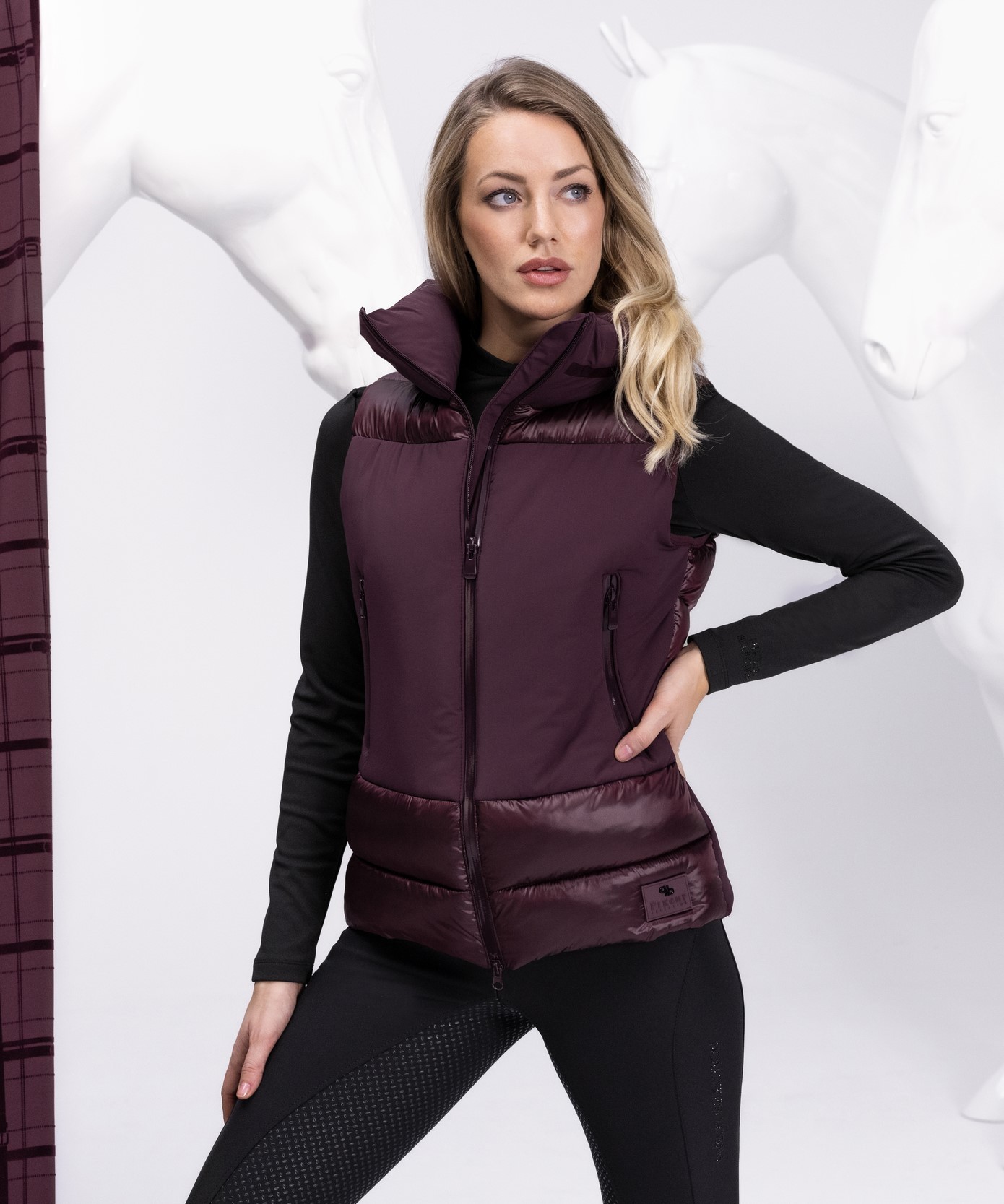Ridershouse: Pikeur Quilt Bodywarmer "Selection" - in de kleur mulberry Ridershouse: Pikeur Quilt Bodywarmer "Selection" - in de kleur mulberry