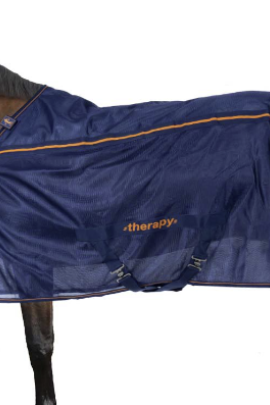 Ridershouse: Bucas Therapy Mesh Cooler - in de kleur Navy/Orange 145/198 Ridershouse: Bucas Therapy Mesh Cooler - in de kleur Navy/Orange 145/198