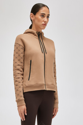 Ridershouse: Cavalleria Toscana Women's Hooded Zip Sweater CT Mini Orbit