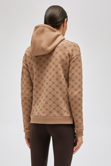 Ridershouse: Cavalleria Toscana Dames Hooded Zip Vest CT Mini Orbit - beige Ridershouse: Cavalleria Toscana Dames Hooded Zip Vest CT Mini Orbit - beige