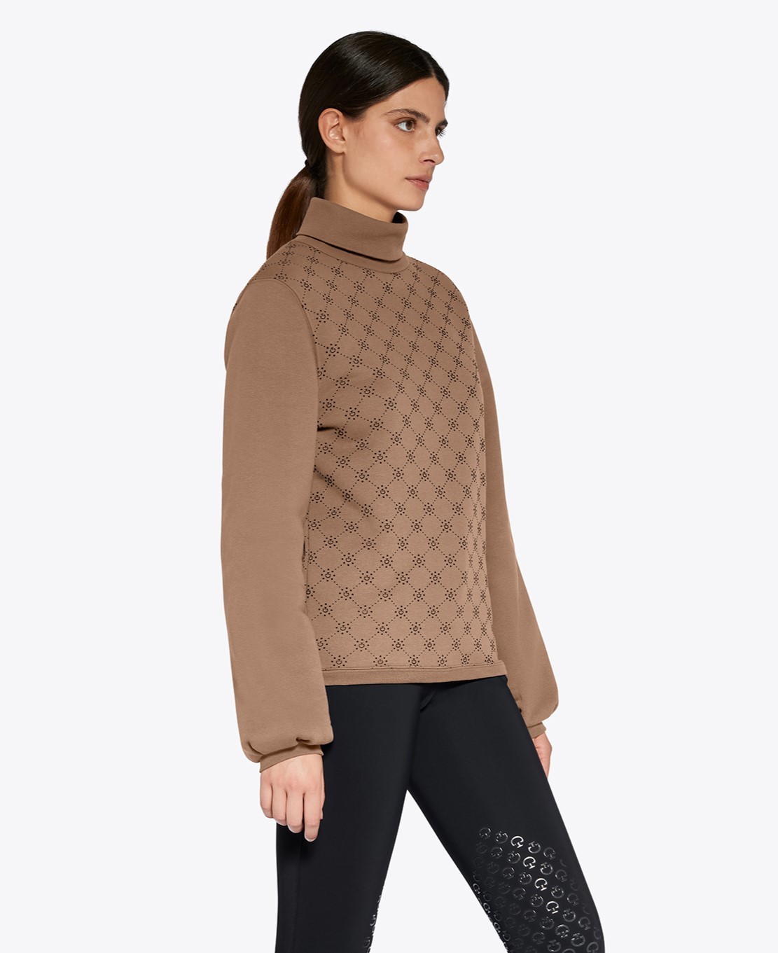 Ridershouse: Cavalleria Toscana Women's Orbit Flock Turtleneck Sweater Ridershouse: Cavalleria Toscana Women's Orbit Flock Turtleneck Sweater