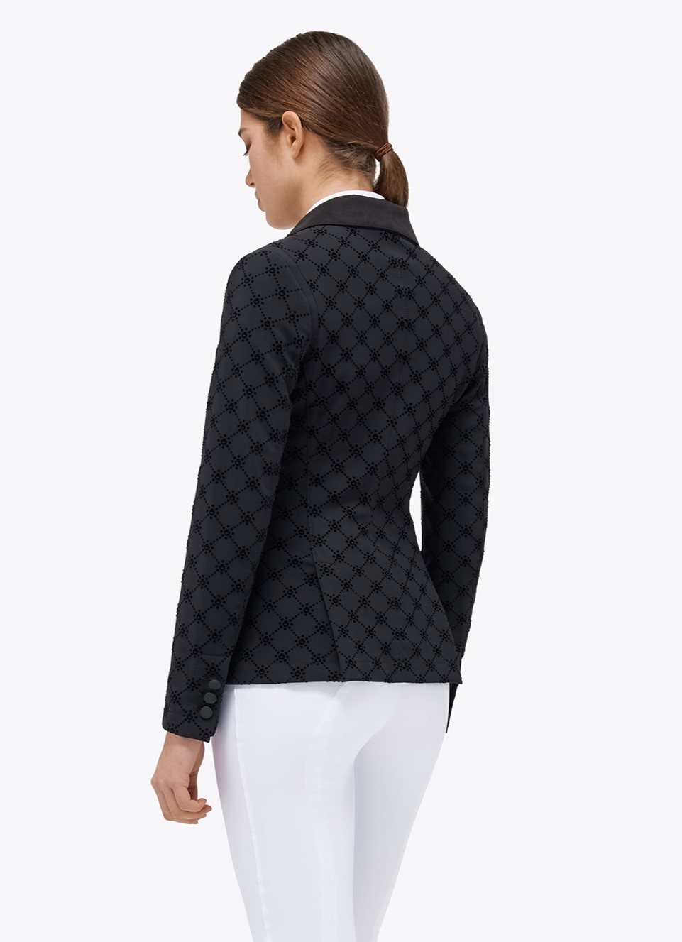 Ridershouse: Cavalleria Toscana Dames CT Mini Orbit Flock Wedstrijdjasje Ridershouse: Cavalleria Toscana Dames CT Mini Orbit Flock Wedstrijdjasje
