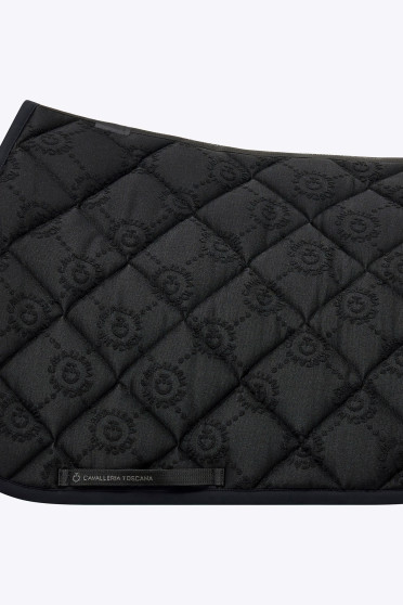 Ridershouse: Cavalleria Toscana CT Mini Orbit Jacquard Jumping Saddle Pad Black Ridershouse: Cavalleria Toscana CT Mini Orbit Jacquard Jumping Saddle Pad Black