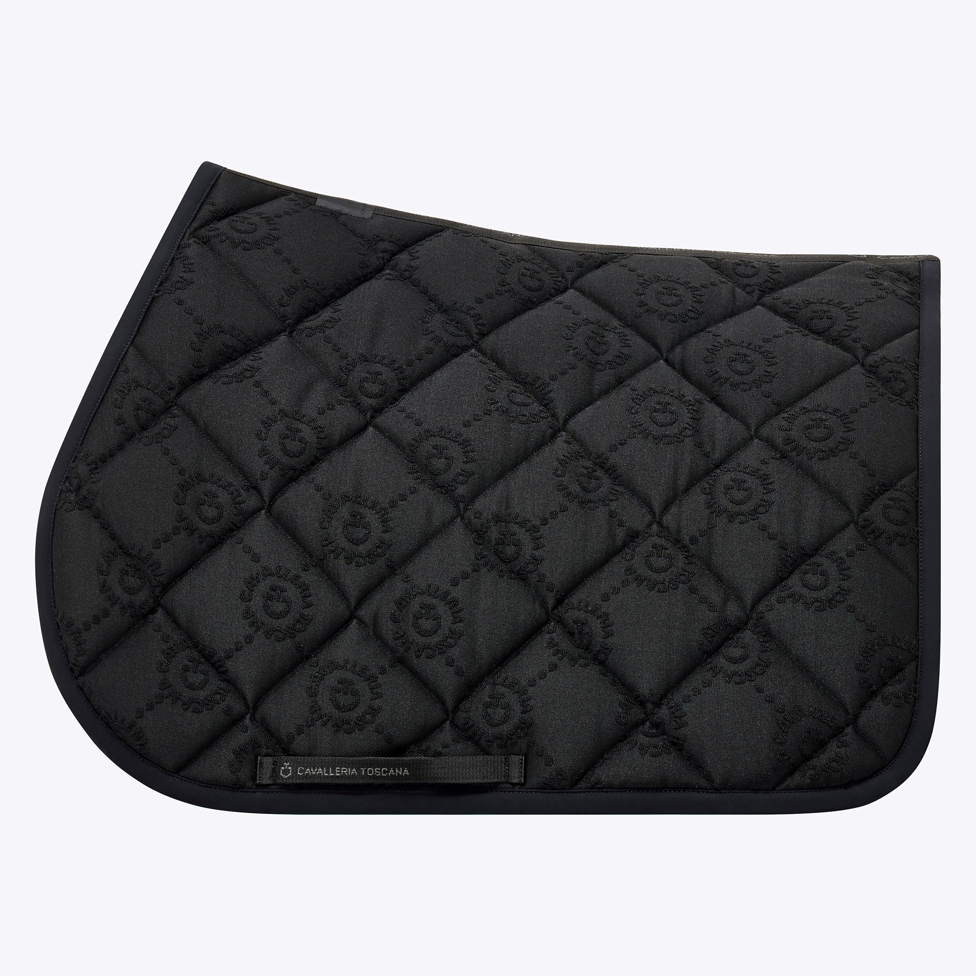 Ridershouse: Cavalleria Toscana CT Mini Orbit Jacquard Jumping Saddle Pad Black Ridershouse: Cavalleria Toscana CT Mini Orbit Jacquard Jumping Saddle Pad Black