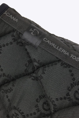 Ridershouse: Cavalleria Toscana CT Mini Orbit Jacquard Jumping Saddle Pad Black Ridershouse: Cavalleria Toscana CT Mini Orbit Jacquard Jumping Saddle Pad Black