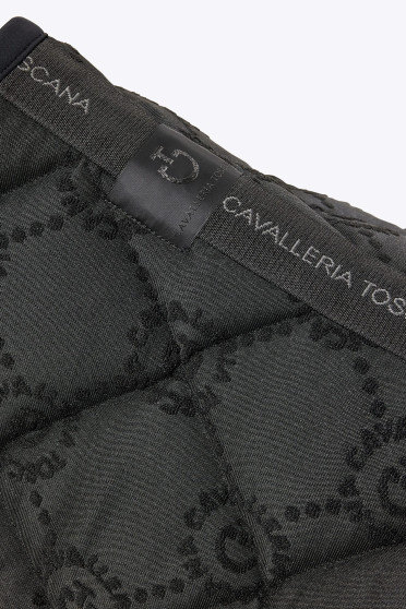 Ridershouse: Cavalleria Toscana CT Mini Orbit Jacquard Jumping Saddle Pad Black Ridershouse: Cavalleria Toscana CT Mini Orbit Jacquard Jumping Saddle Pad Black
