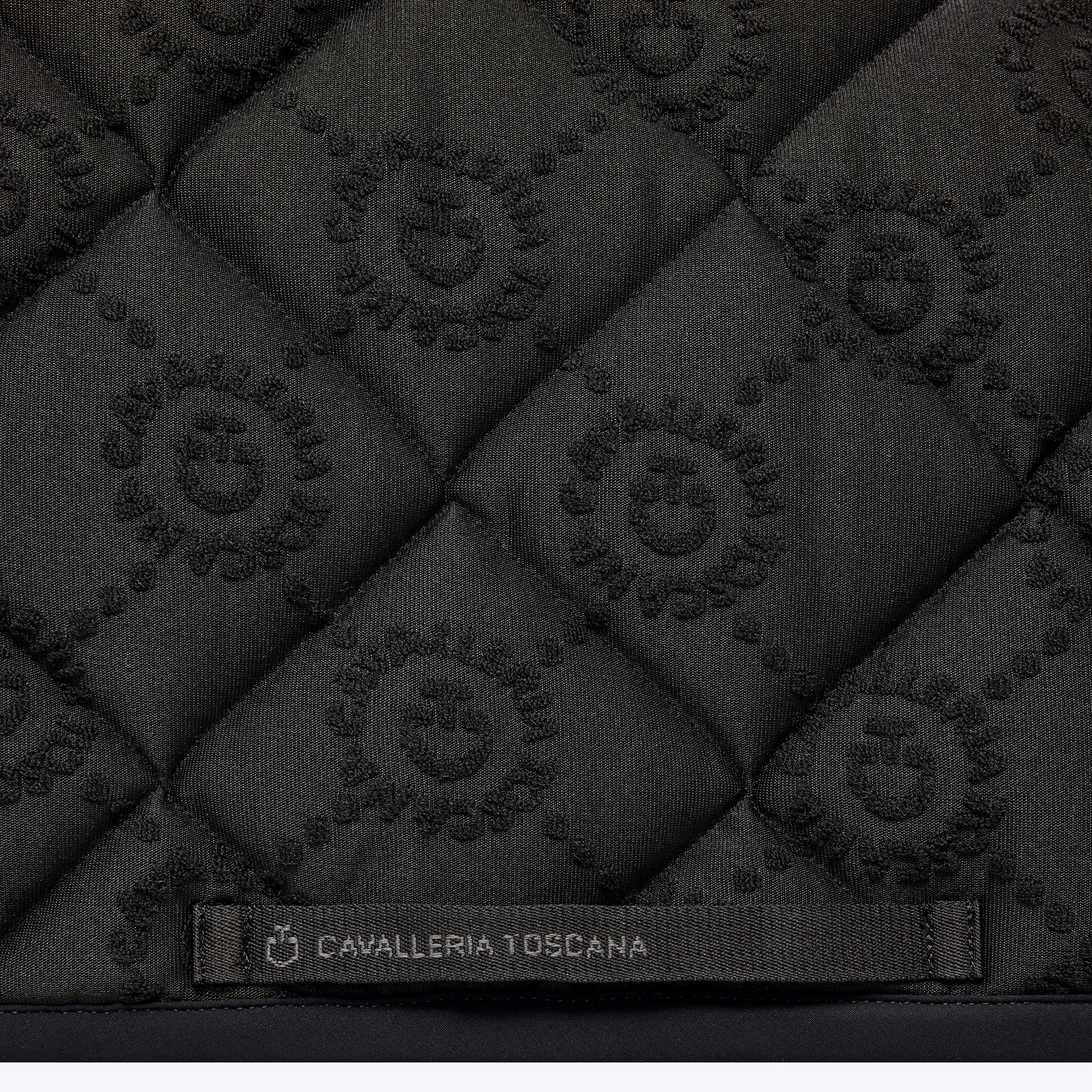 Ridershouse: Cavalleria Toscana CT Mini Orbit Jacquard Jumping Saddle Pad Black Ridershouse: Cavalleria Toscana CT Mini Orbit Jacquard Jumping Saddle Pad Black