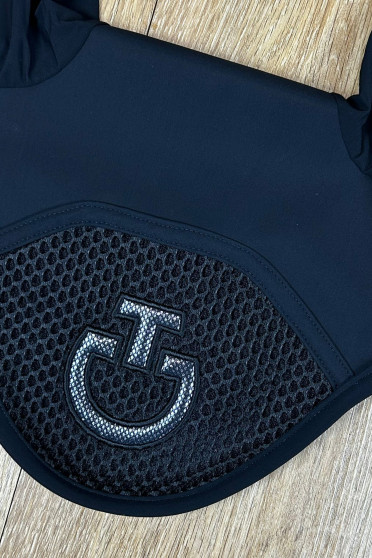 Riderhouse: Cavalleria Toscana Air Jersey w/ Mesh Insert Earnet - kleur zwart Riderhouse: Cavalleria Toscana Air Jersey w/ Mesh Insert Earnet - kleur zwart