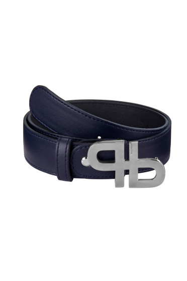 Rdiershouse: Pikeur Unisex Riem Leer in de kleuren Nightsky met Zilver
