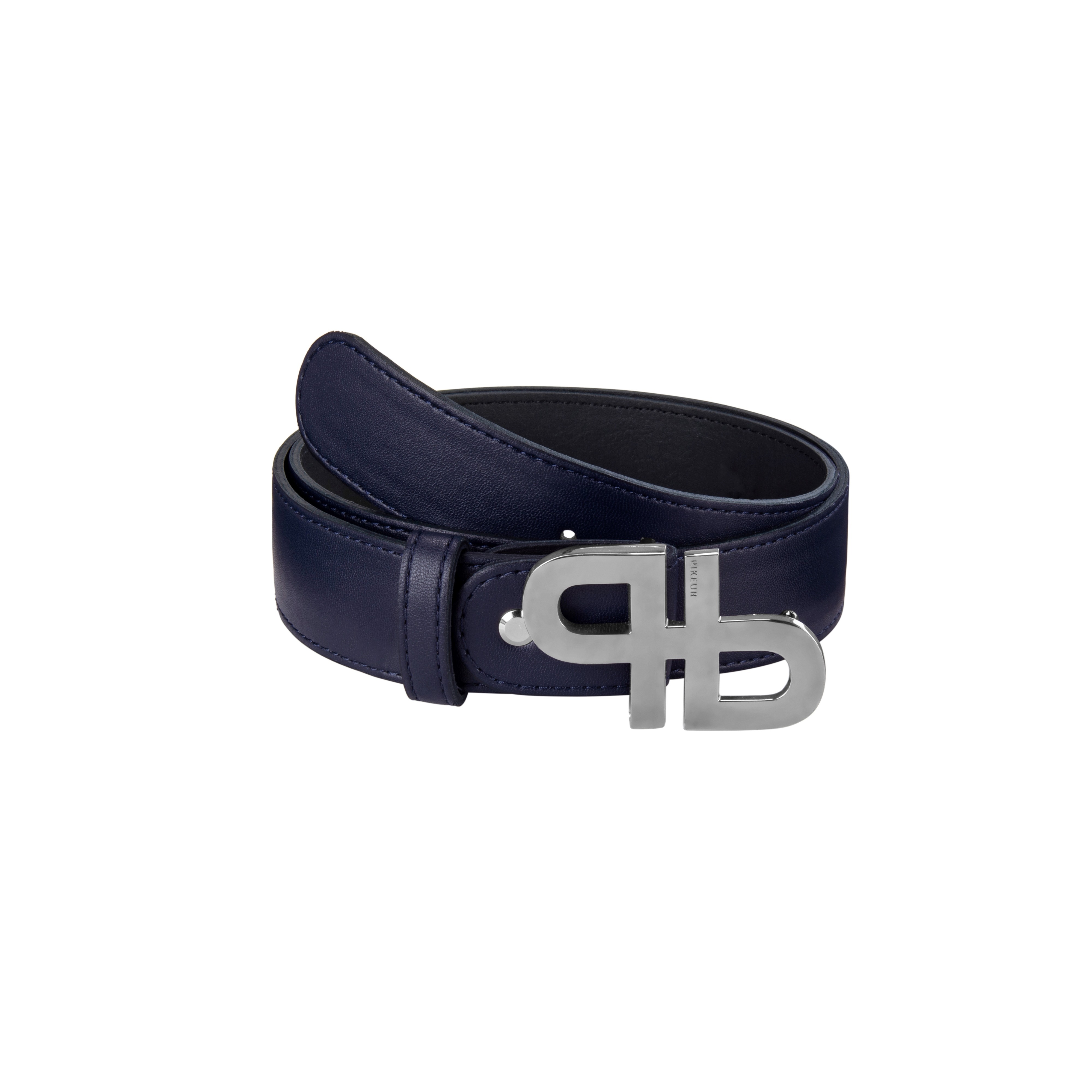 Rdiershouse: Pikeur Unisex Riem Leer in de kleuren Nightsky met Zilver