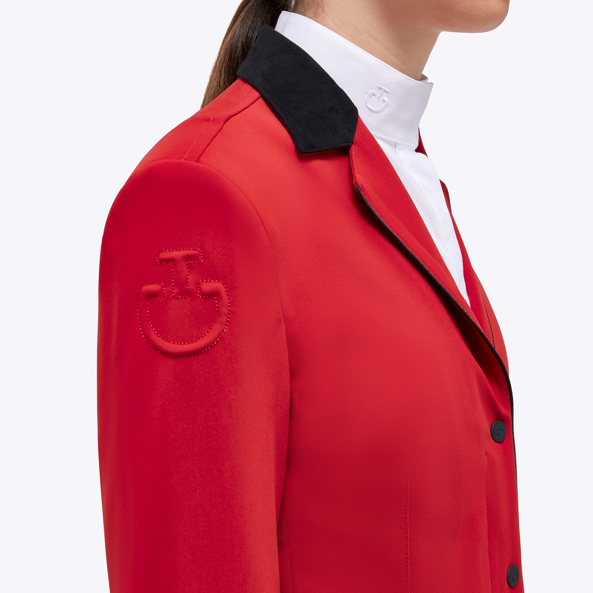 Cavalleria Toscana Meisjes Zip Wedstrijdjasje - Rood - By Ridershouse.com