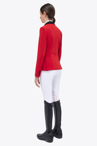 Cavalleria Toscana Meisjes Zip Wedstrijdjasje - Rood - By Ridershouse.com