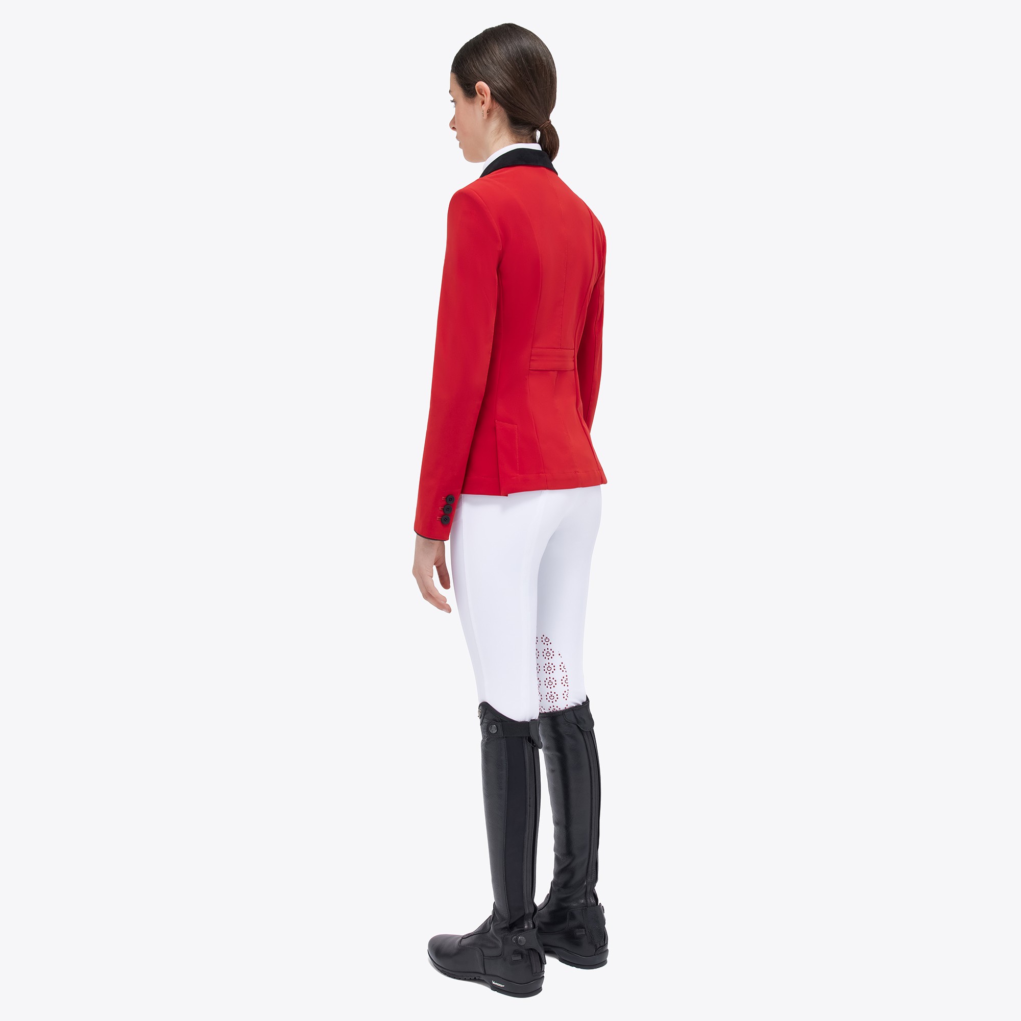 Cavalleria Toscana Meisjes Zip Wedstrijdjasje - Rood - By Ridershouse.com