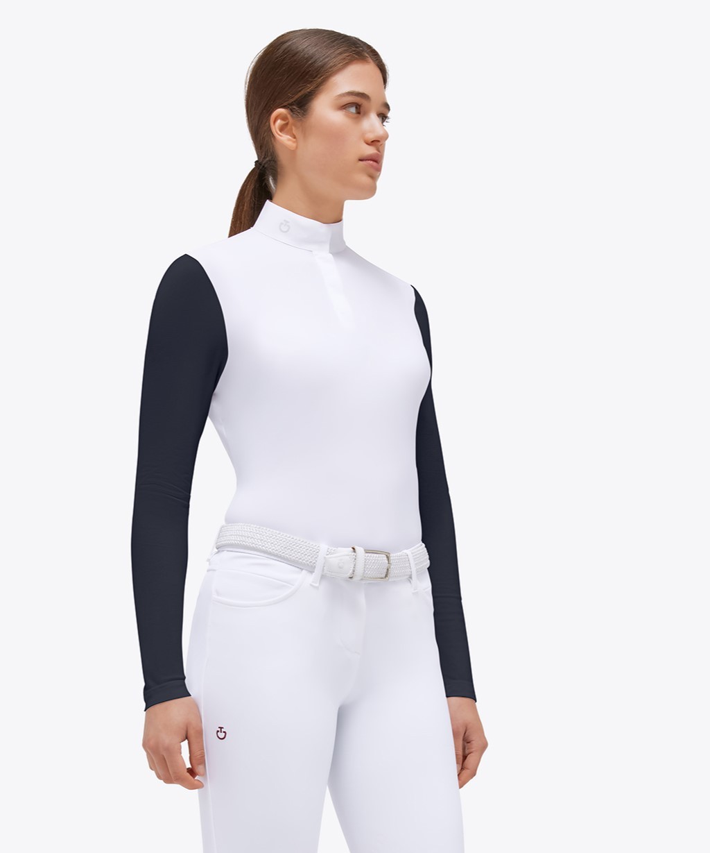 Ridershouse: Cavalleria Toscana Dames Jersey Mesh Longsleeve Wedstrijdshirt Ridershouse: Cavalleria Toscana Dames Jersey Mesh Longsleeve Wedstrijdshirt