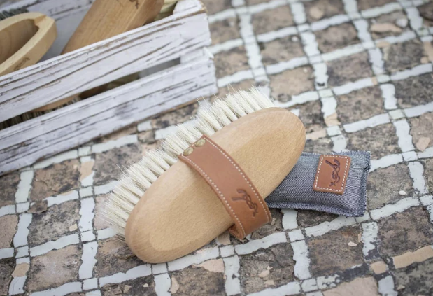 Penelope - Soft Head Brush with Leather Handle - Ridershouse.com Penelope - Soft Head Brush with Leather Handle - Ridershouse.com