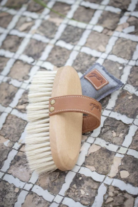 Penelope - Soft Head Brush with Leather Handle - Ridershouse.com Penelope - Soft Head Brush with Leather Handle - Ridershouse.com