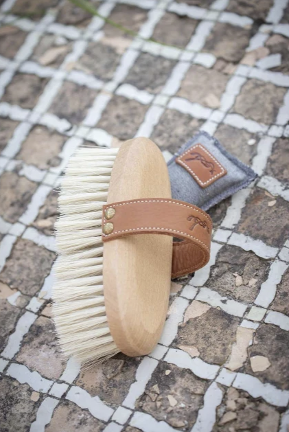 Penelope - Soft Head Brush with Leather Handle - Ridershouse.com Penelope - Soft Head Brush with Leather Handle - Ridershouse.com