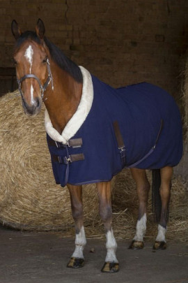 Equithème Fleecedeken Teddy - Blauw - Ridershouse.com
